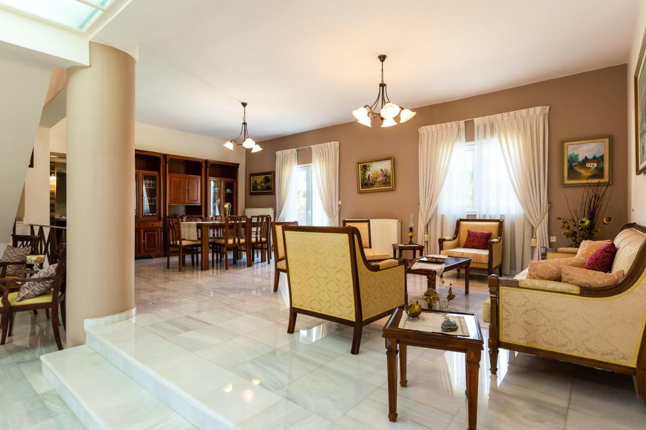 Carpe Diem-Luxury Villa With Private Pool Agia Paraskevi  Bagian luar foto