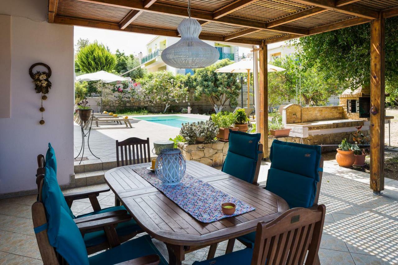 Carpe Diem-Luxury Villa With Private Pool Agia Paraskevi  Bagian luar foto